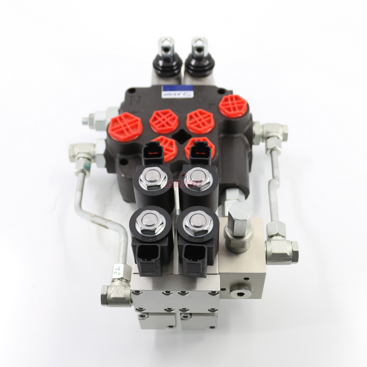 2 Spool Electro-hydraulic Monoblock Directional Valve P40