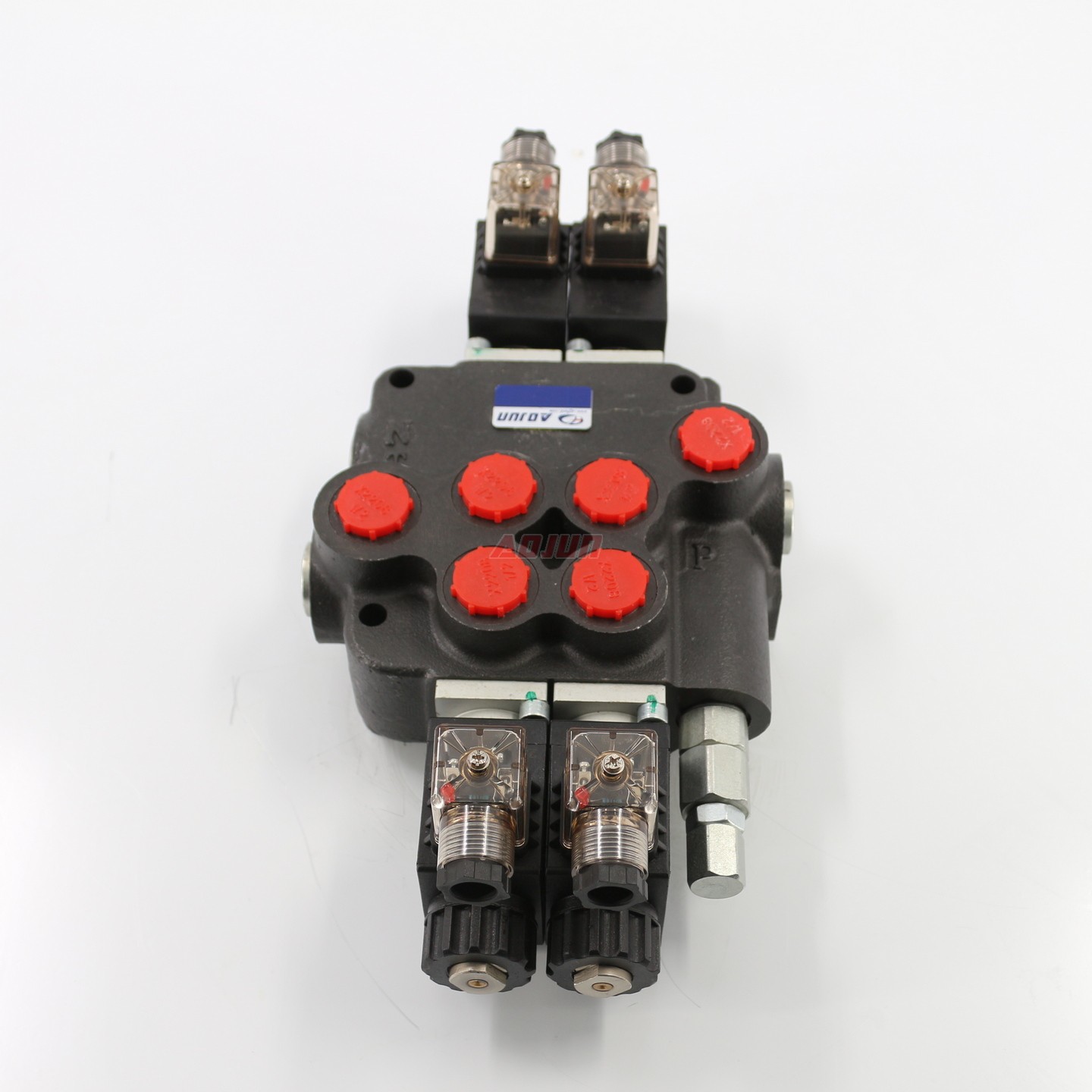 2 Spool Solenoid Monoblock Directional Valve P80