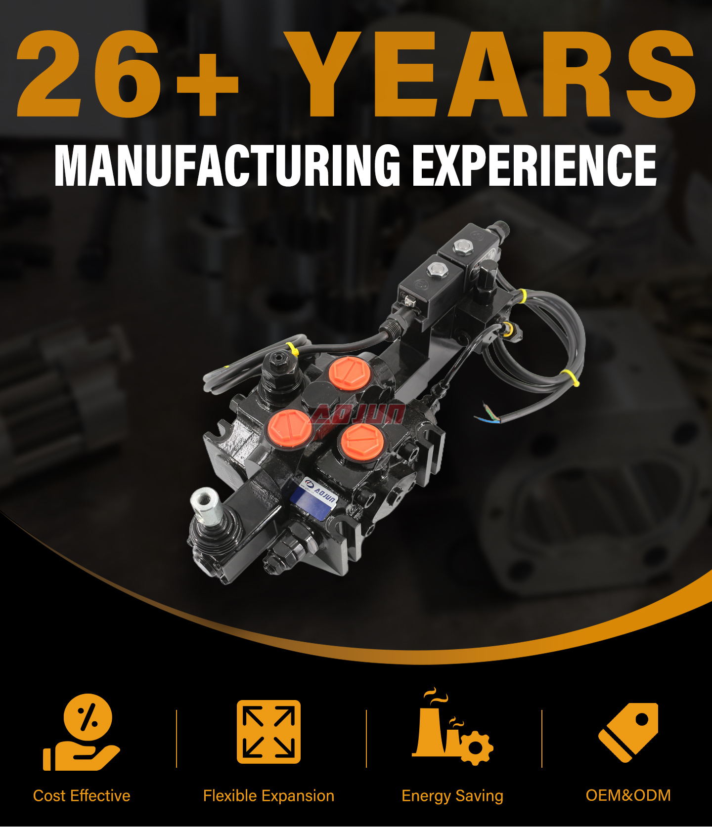 1 Spool Electro-hydraulic Sectional Directional Valve DCV200-FB detailed image