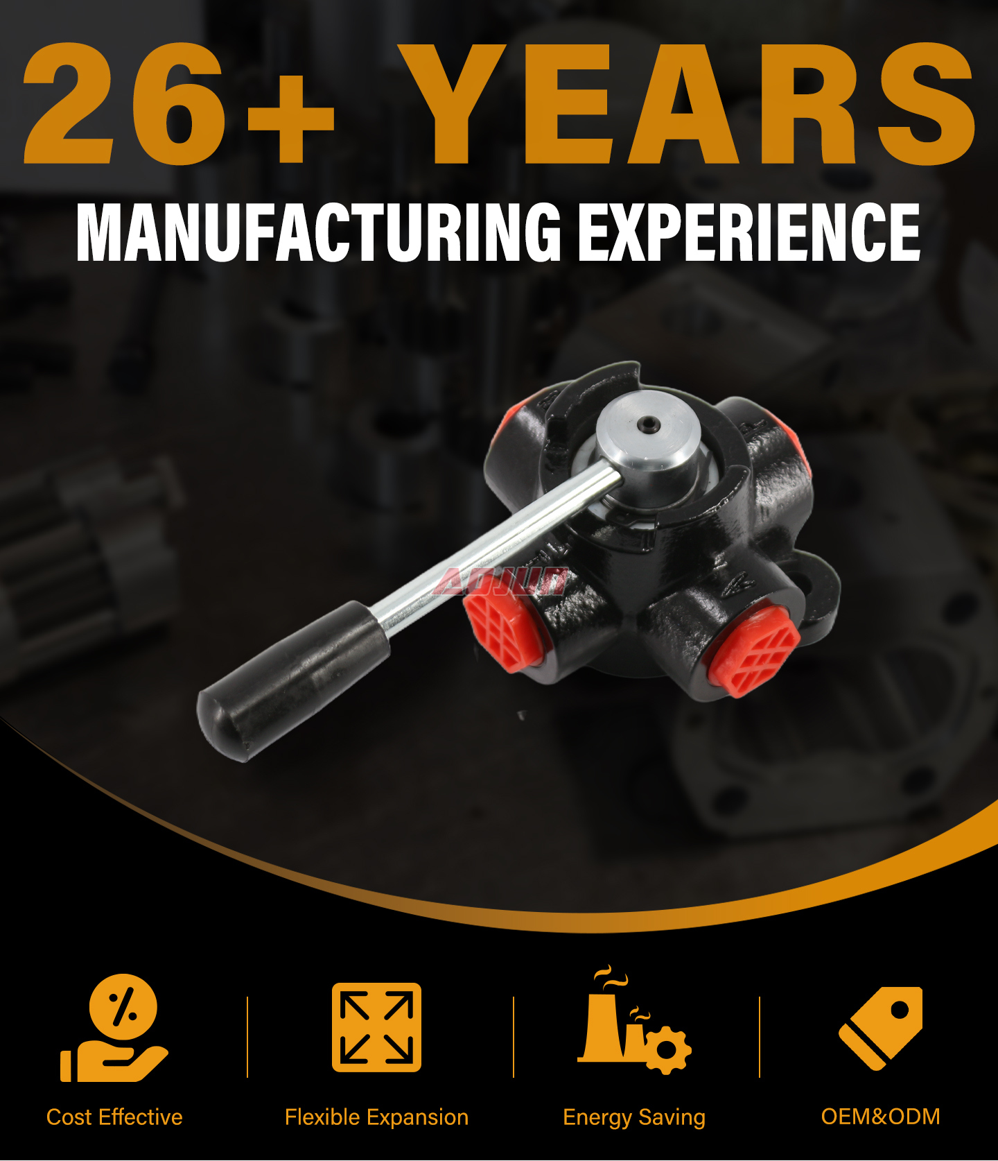 2 Spool Manual Flow Diverter Valve HSDV10 detailed image