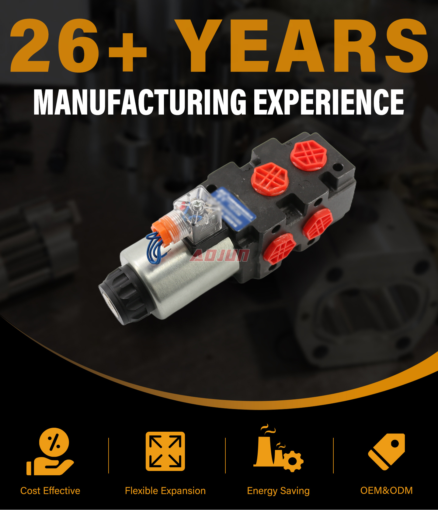 1 Spool Solenoid Flow Diverter Valve HSV09 detailed image