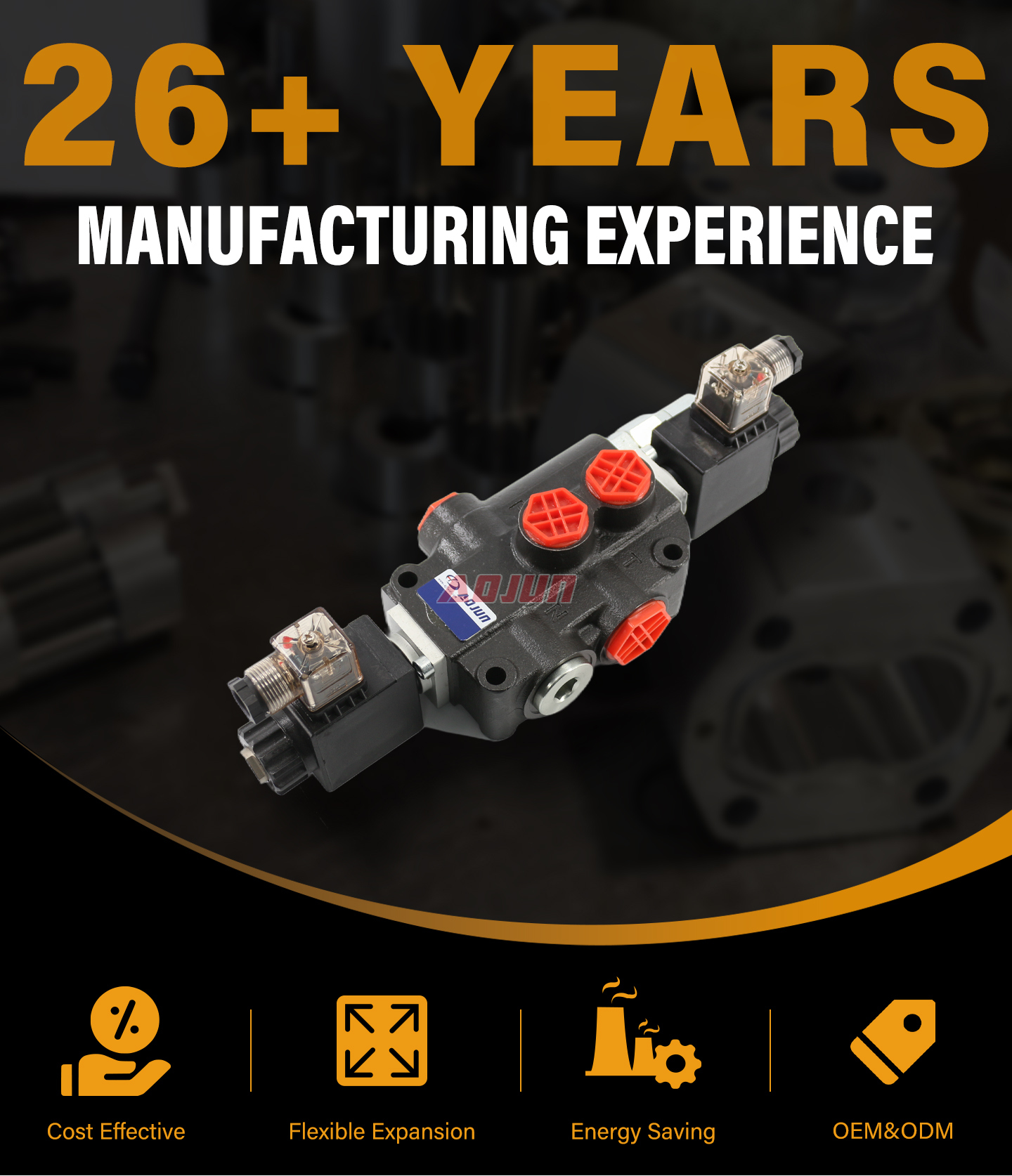 1 Spool Solenoid Monoblock Directional Valve P80 detailed image