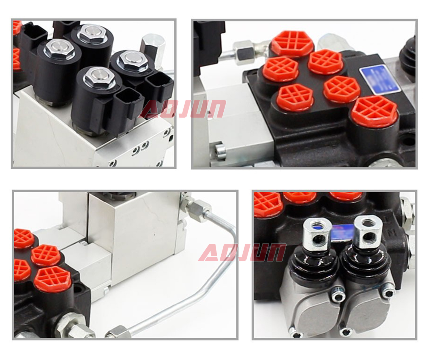 2 Spool Electro-hydraulic Monoblock Directional Valve P40 detailed image