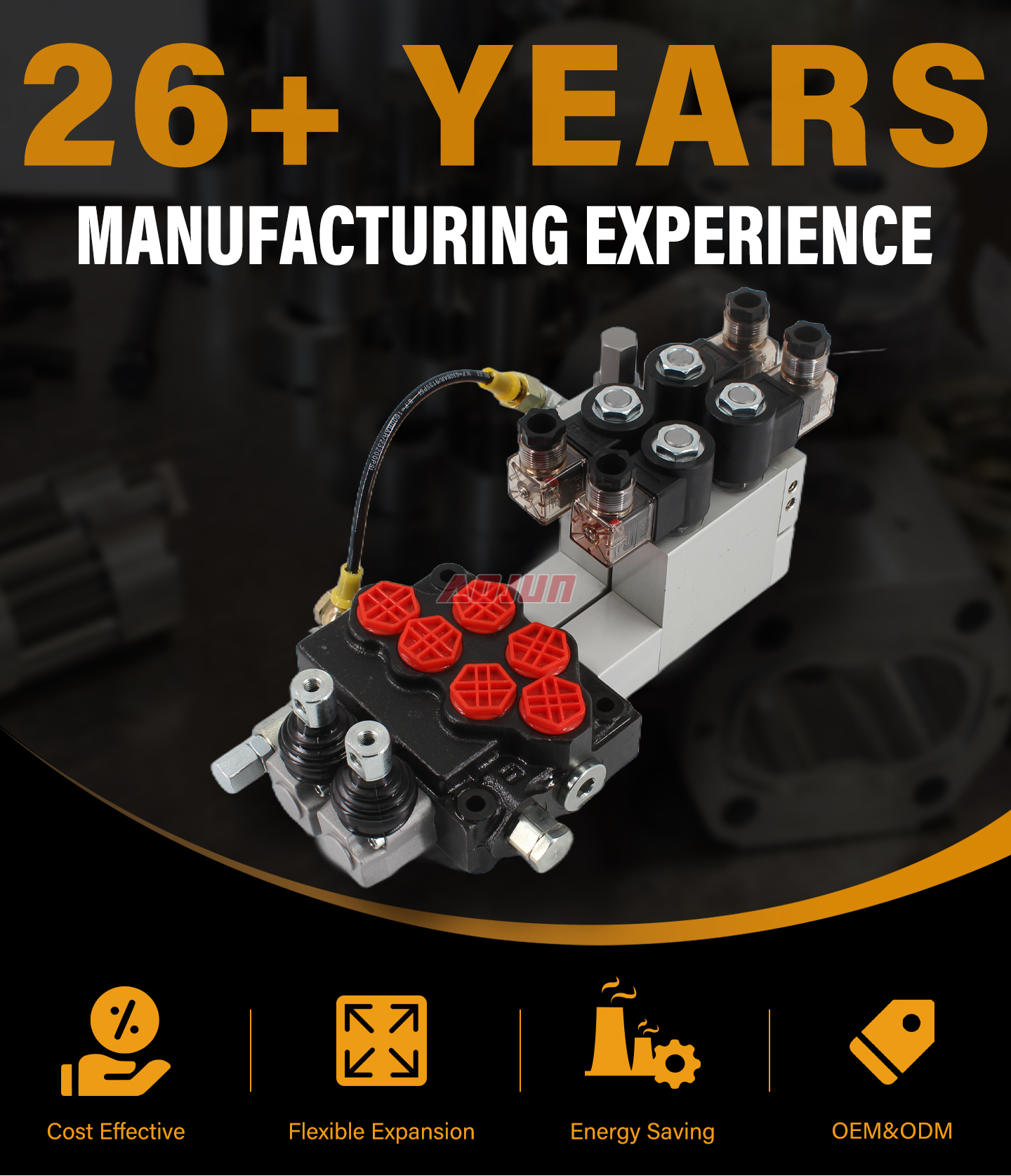 2 Spool Electro-hydraulic Monoblock Directional Valve SD5 detailed image