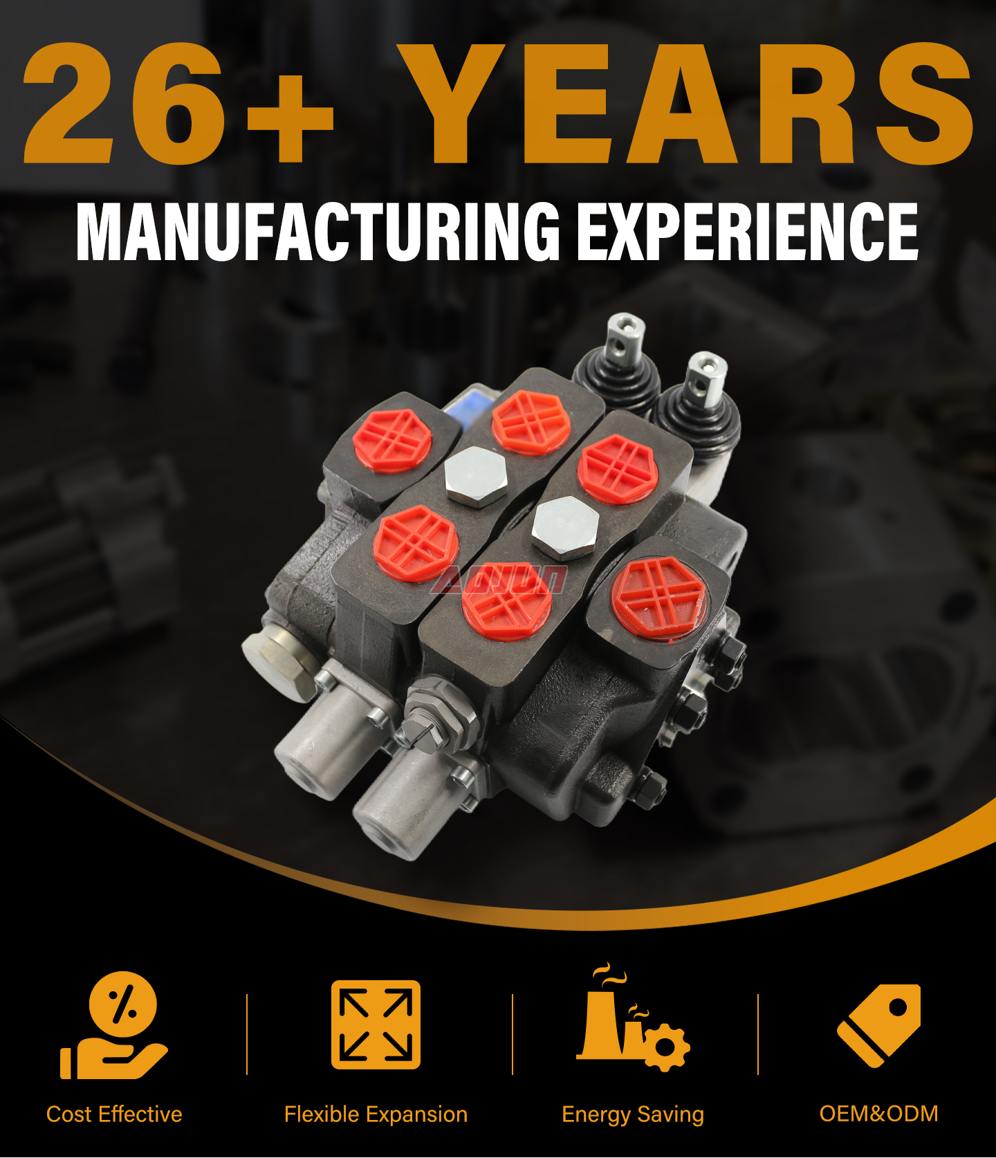 2 Spool Manual Sectional Directional Valve SDS180 detailed image