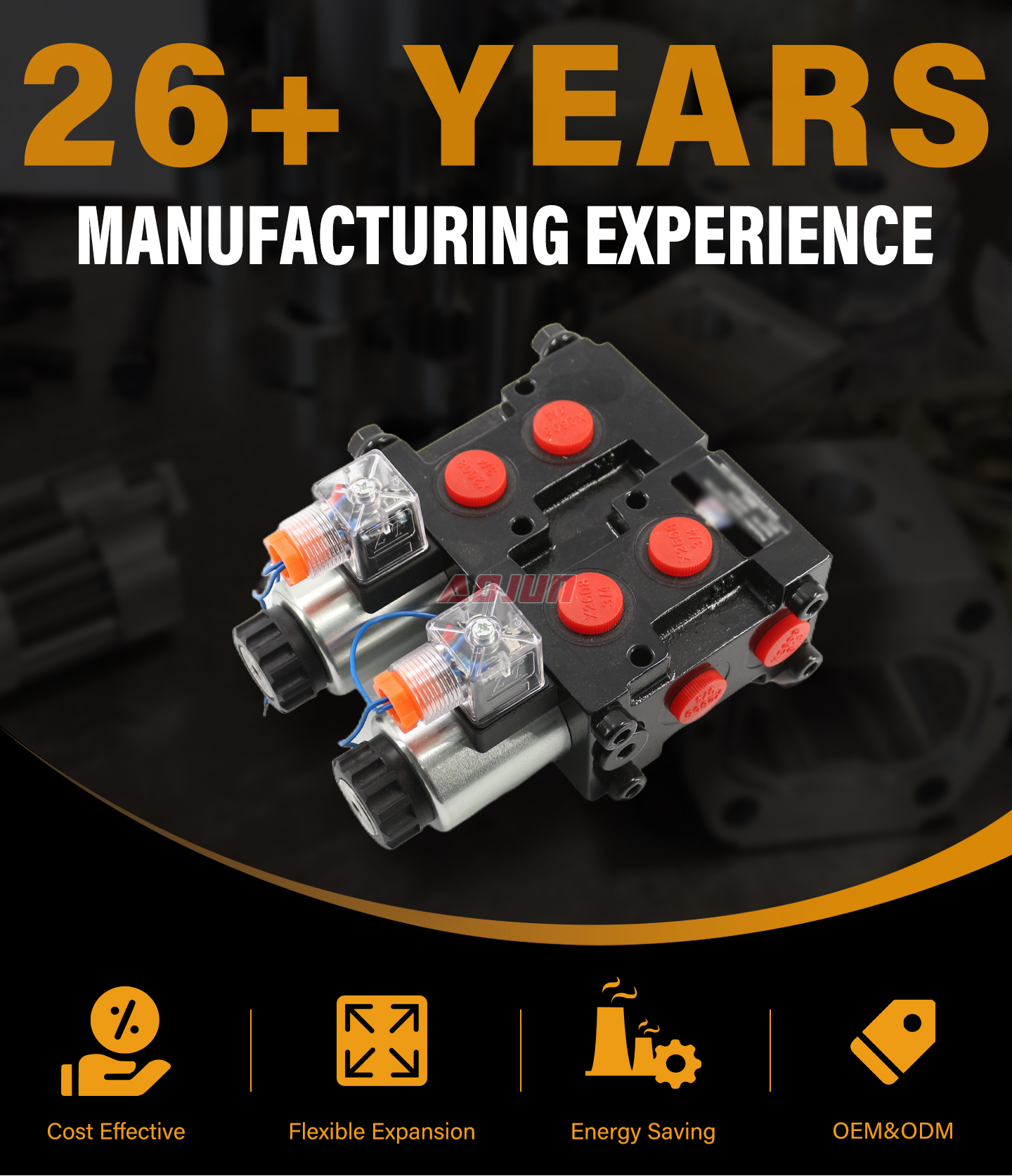 2 Spool Solenoid Flow Diverter Valve HSV06 detailed image