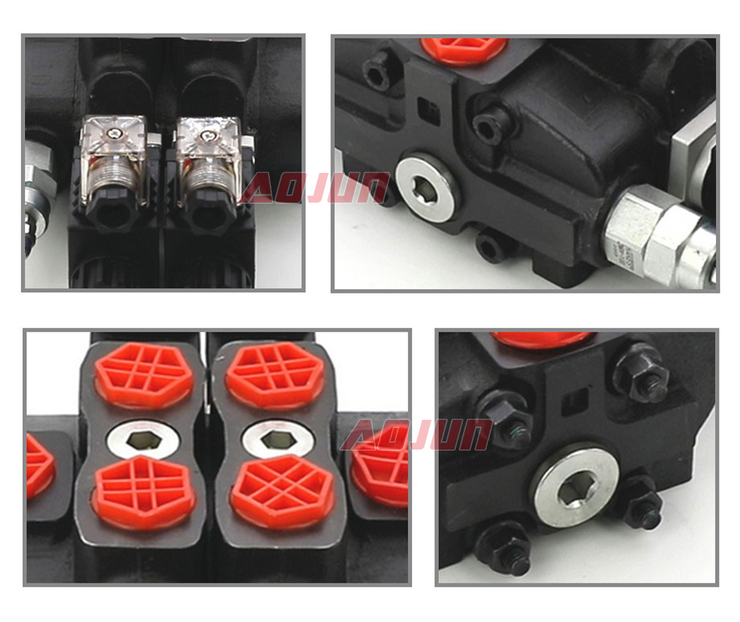 2 Spool Solenoid Sectional Directional Valve SD8 detailed image