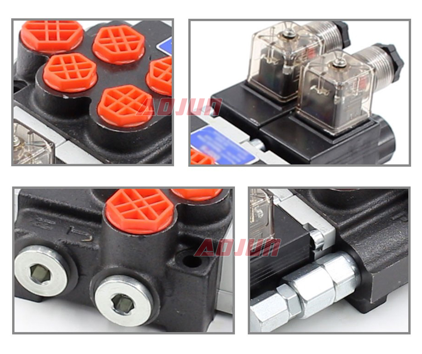 2 Spool Solenoid Monoblock Directional Valve P40 detailed image