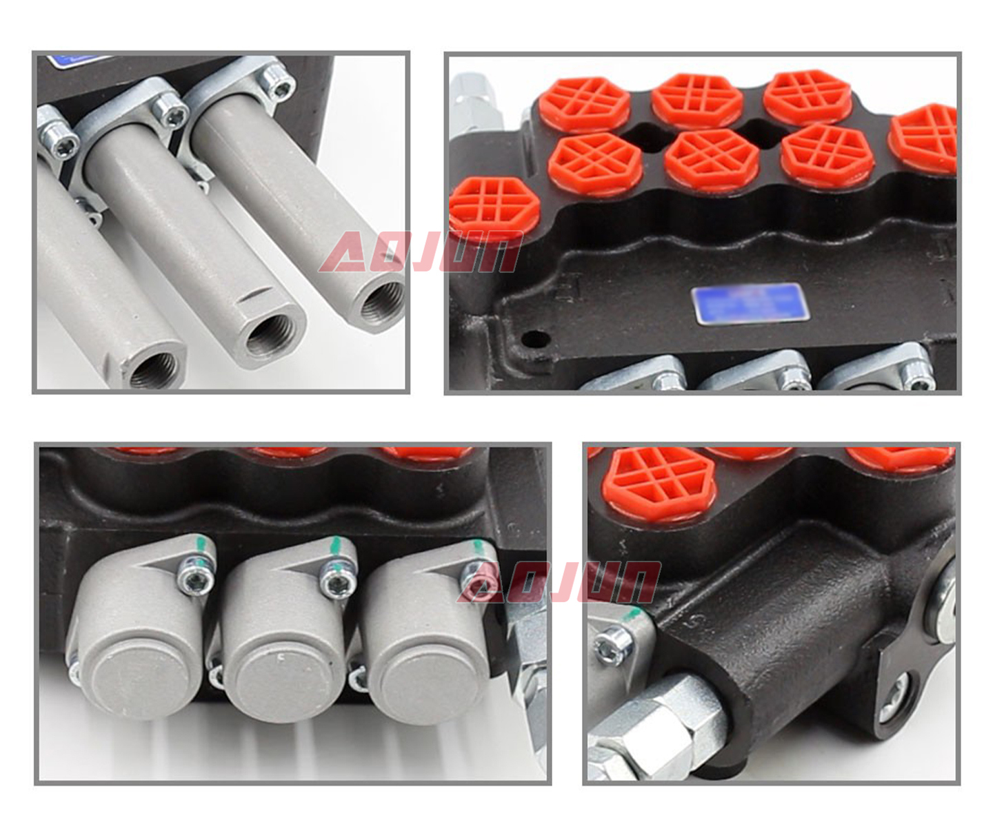 3 Spool Cable Monoblock Directional Valve P80 detailed image