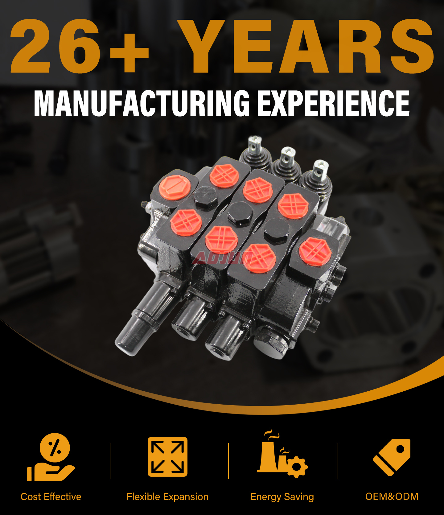 3 Spool Manual Sectional Directional Valve SDS180 detailed image