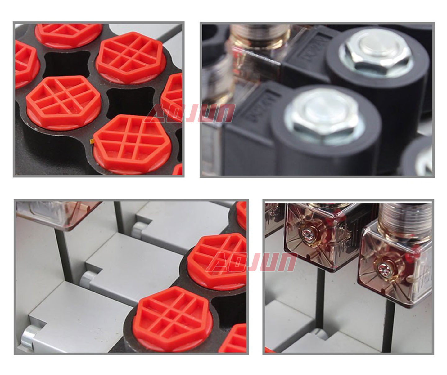 4 Spool Electro-hydraulic Monoblock Directional Valve P80 detailed image