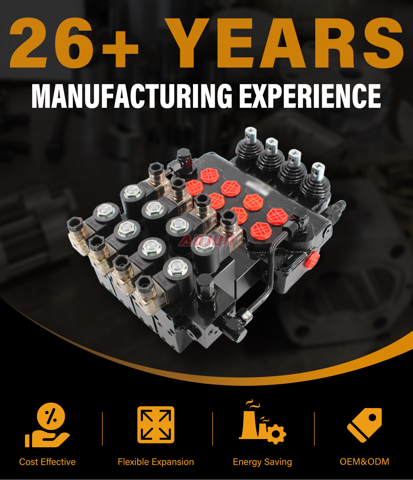 4 Spool Electro-hydraulic Monoblock Directional Valve SD11-PG2 detailed image