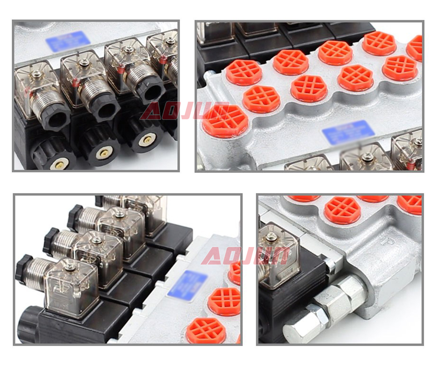 4 Spool Solenoid Monoblock Directional Valve P40-DKL detailed image