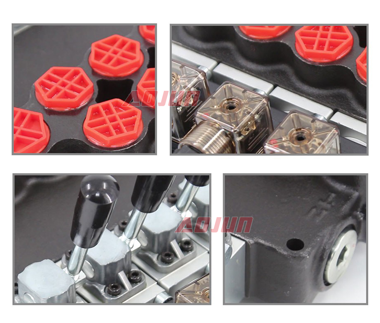 4 Spool Solenoid Monoblock Directional Valve P40-S detailed image