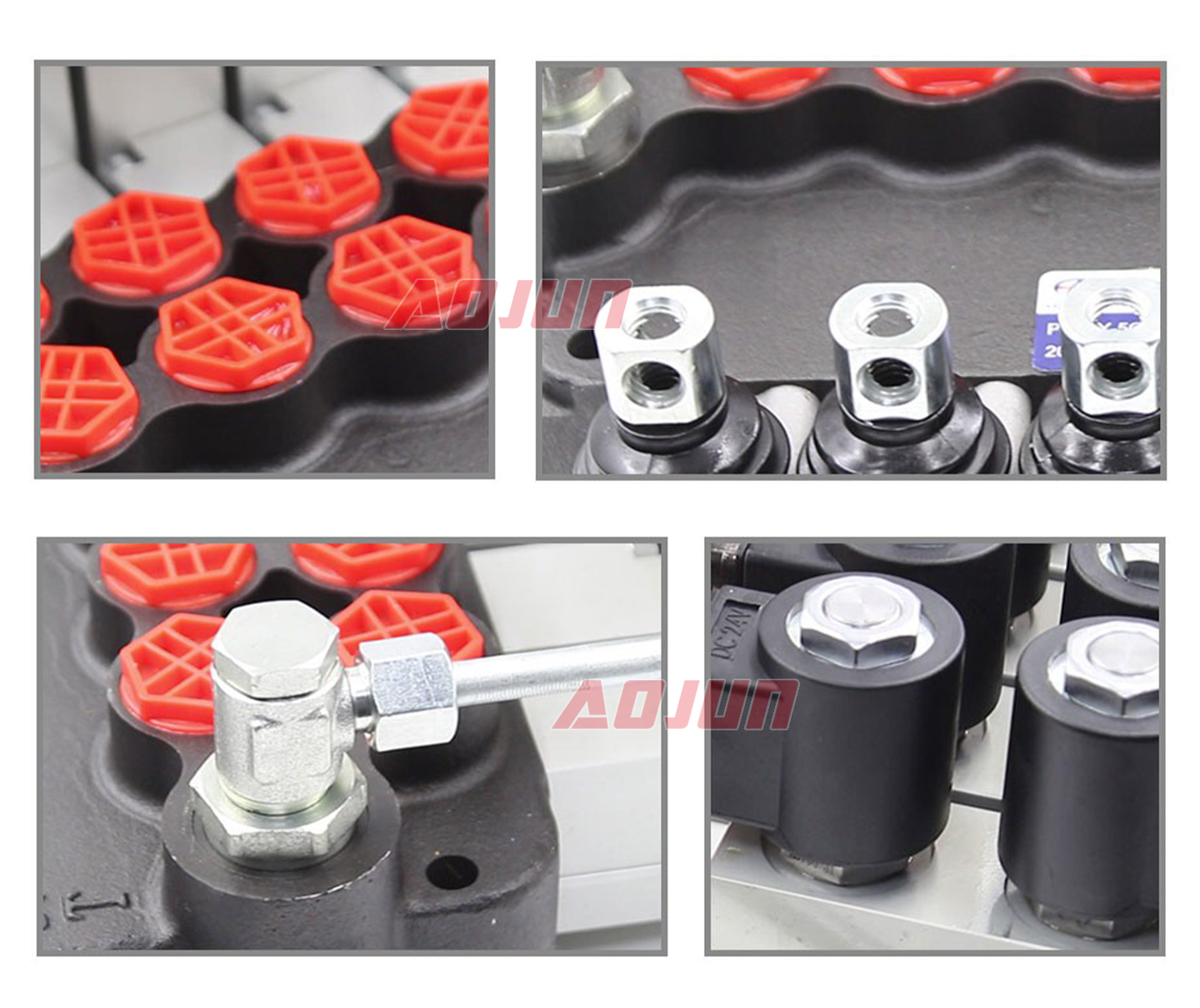 5 Spool Electro-hydraulic Monoblock Directional Valve P80 detailed image