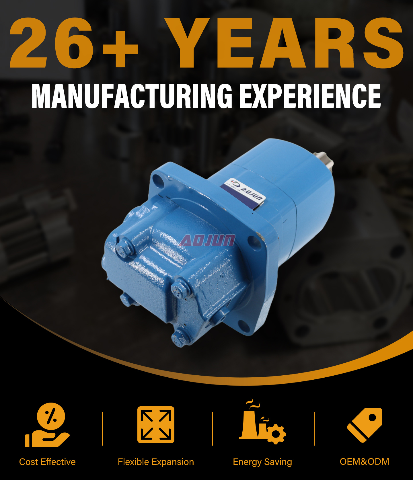 75 Lpm 80 cc/r Hydraulic Motor BM5_Cycloid Hydraulic Motor detailed image