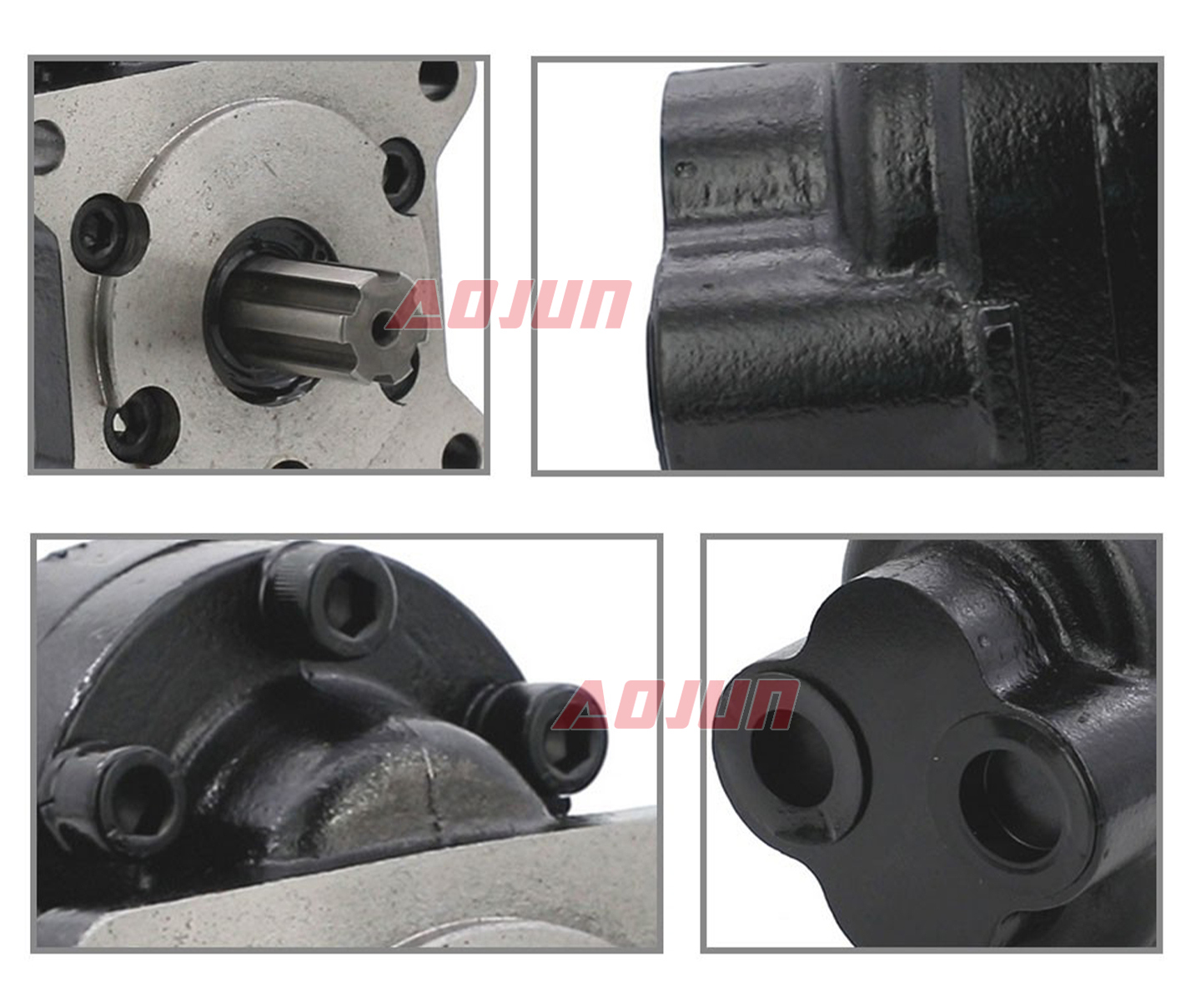 22 MPa (3190 psi) 32 cc/rev Hydraulic Gear Pump CBHS-F532 detailed image