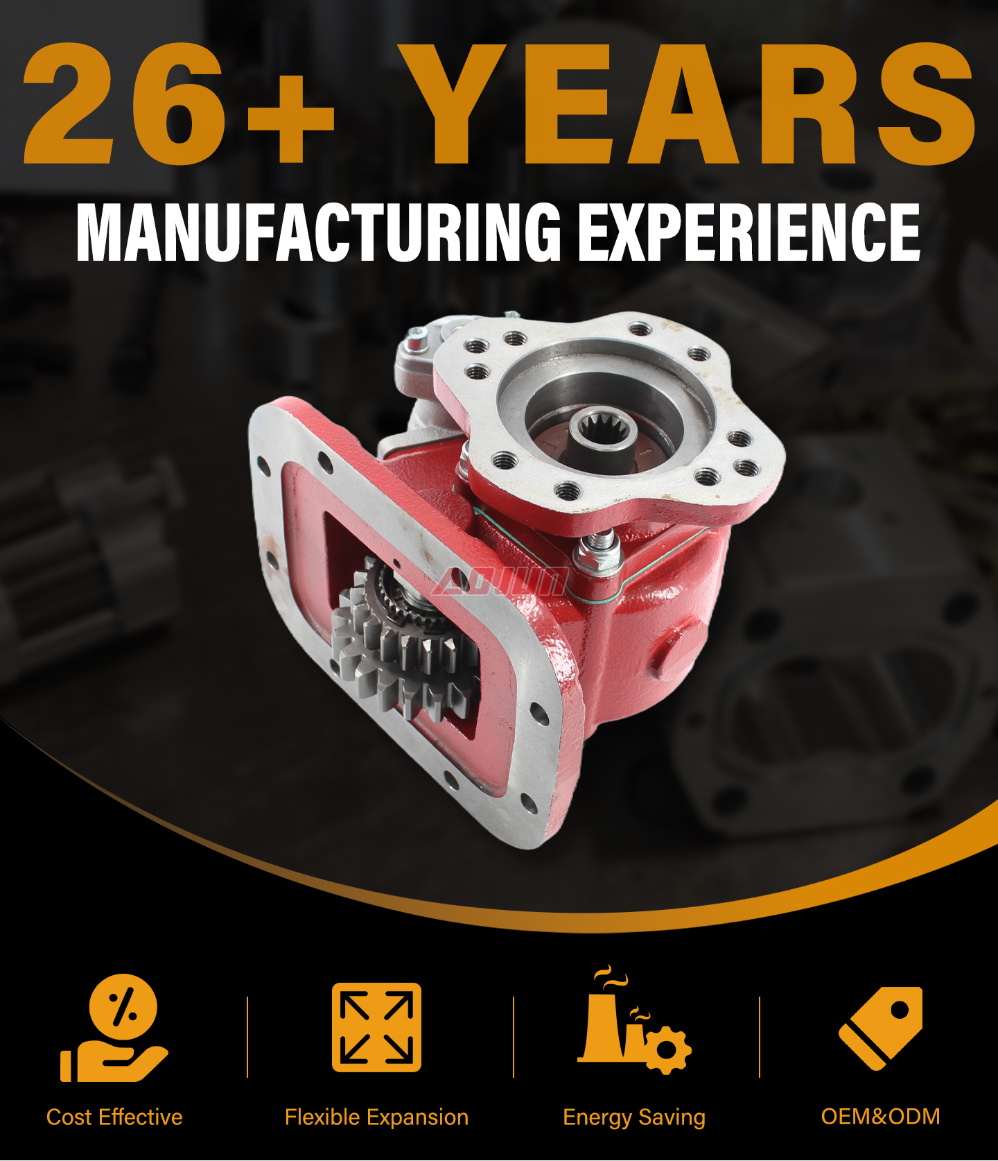 1.14 350 Nm Power Take Off HSMA-08PTOF detailed image