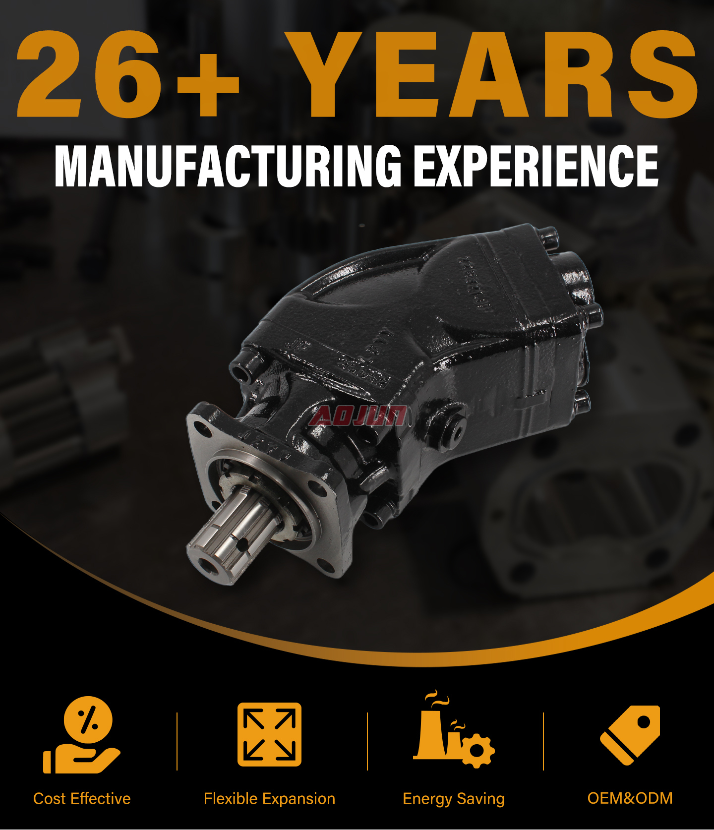 31.5 MPa (4570 psi) 63 cc/rev Hydraulic Piston Pump LB-63 detailed image