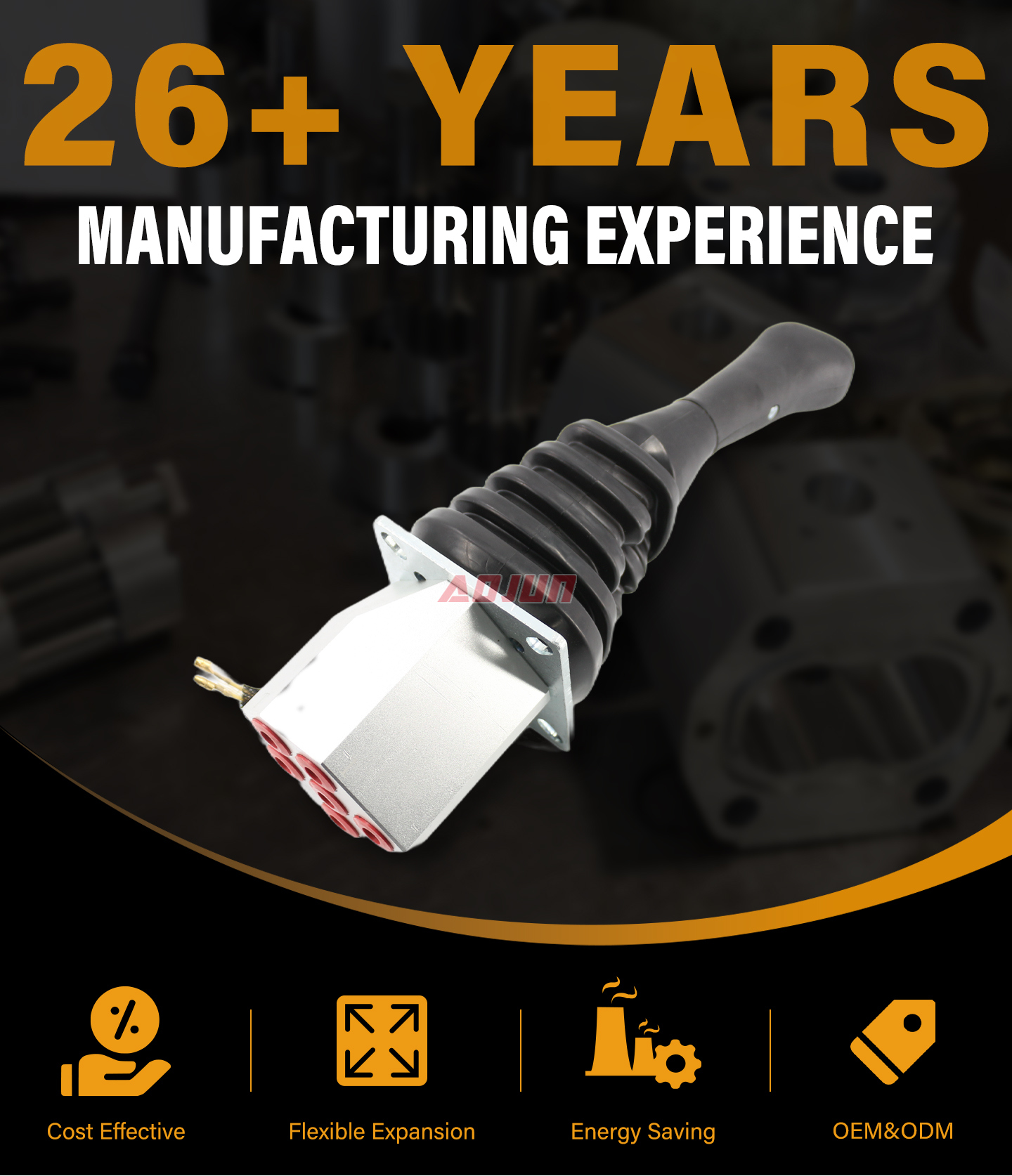 2 Spool Joystick Hydraulic Joystick XDF-2 detailed image