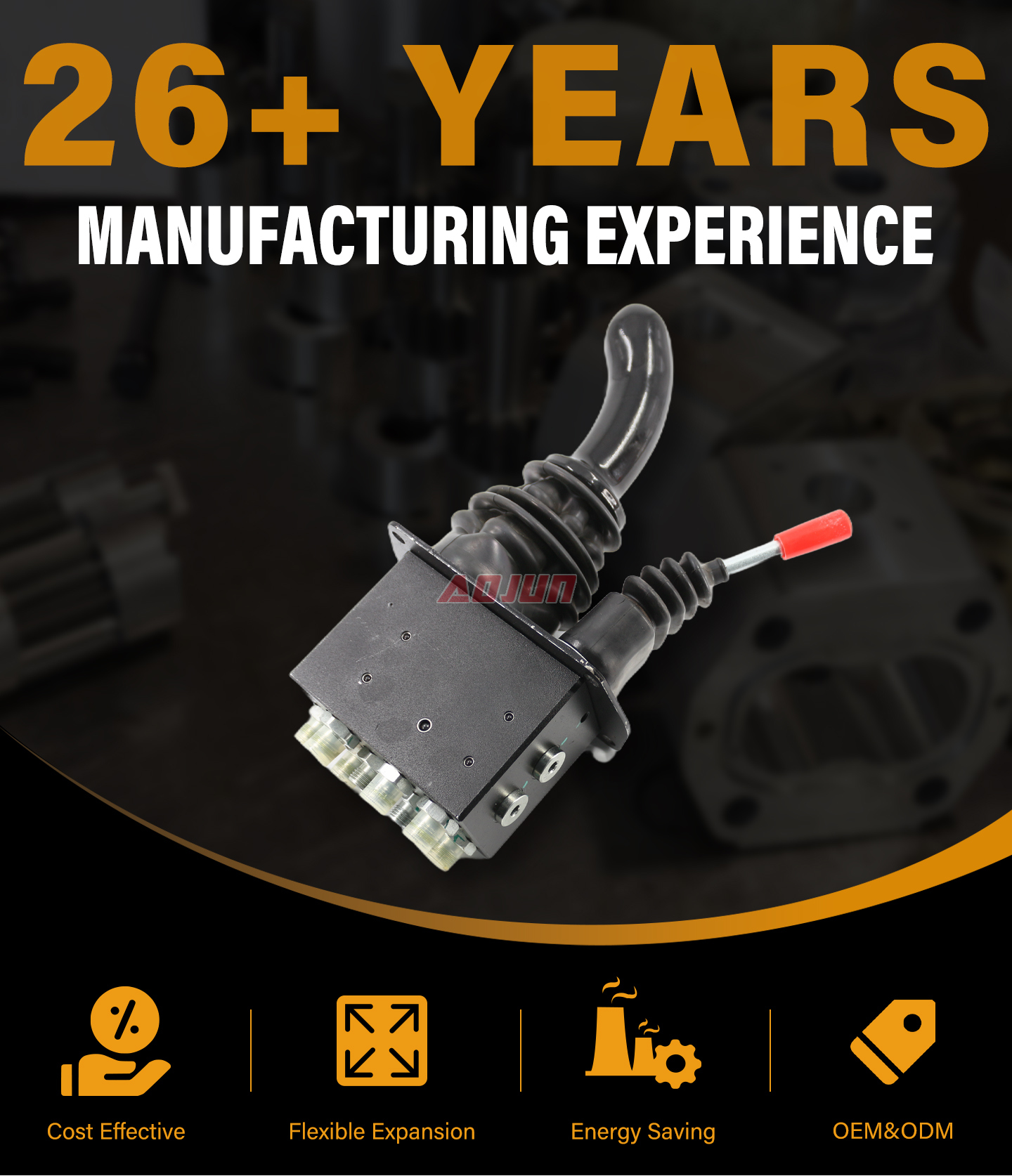 3 Spool Hydraulic and Manual Hydraulic Joystick XDF-3X detailed image